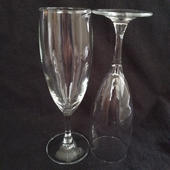 Two 6 oz. Flute Glasses - Picture 5 of 6